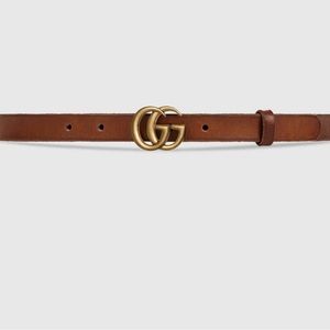 Gucci brown leather belt